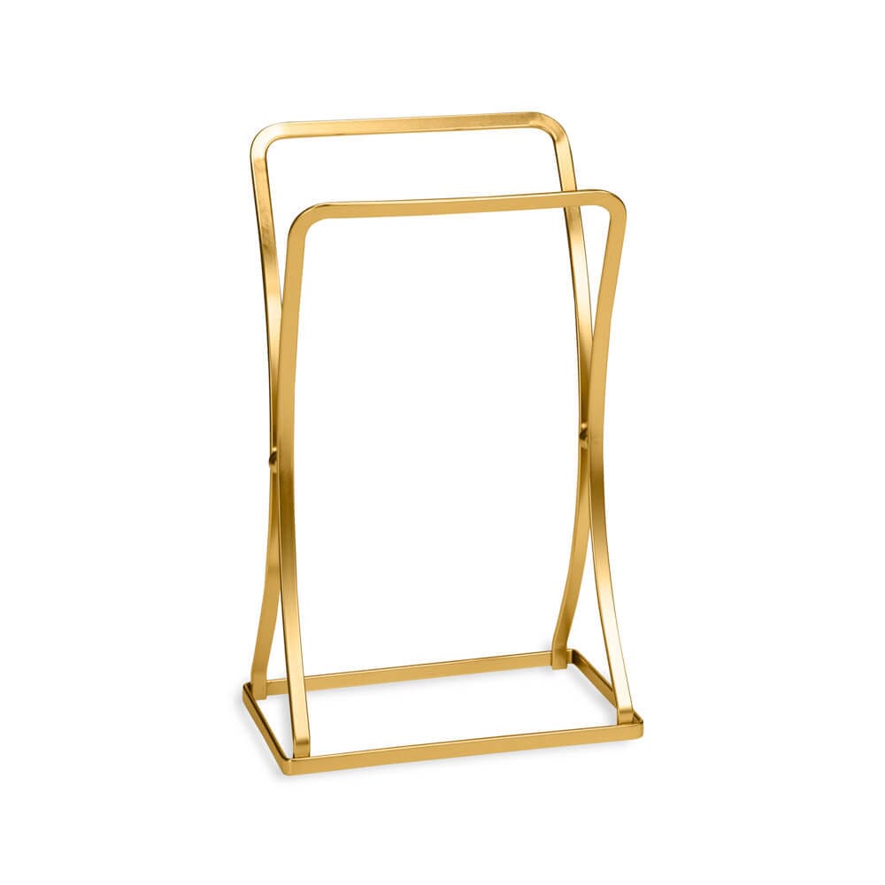 Porta Toalha de Rosto para Bancada Dourado Porta Toalha de Rosto para Bancada Dourado Design & Casa 