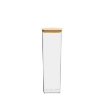 Pote Hermético com Tampa de Bambu 1,5L Coleção Potes Herméticos- Pote Hermético com Tampa de Bambu 1,5L Design & Casa 