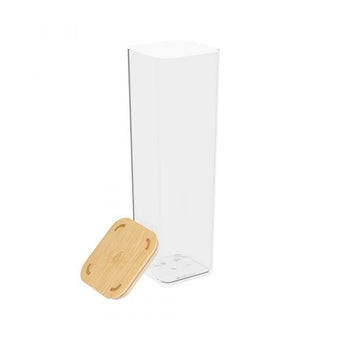 Pote Hermético com Tampa de Bambu 1,5L Coleção Potes Herméticos- Pote Hermético com Tampa de Bambu 1,5L Design & Casa 