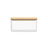 Pote Hermético de Vidro com Tampa de Bambu 1,3 L Coleção Potes Herméticos- Pote Hermético de Vidro com Tampa de Bambu 1,3 L Design & Casa 