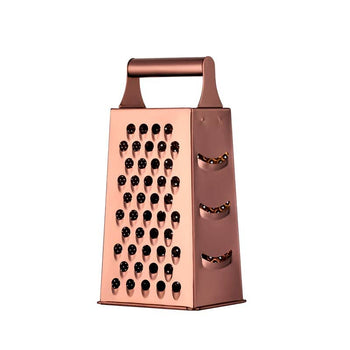 Ralador de Legumes e Queijo Inox Multifuncional Ralador de Legumes e Queijo Inox Multifuncional LightHousi Rose Gold 