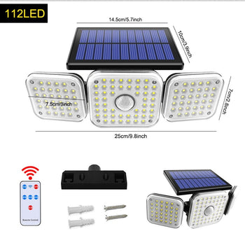 Refletor Led Solar 3 Modos de Ajuste Refletor Led Solar 3 Modos de Ajuste Design & Casa 