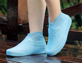 Reusable Waterproof Rain Shoes Covers Silicone Outdoor Rain Boot Overshoes Walking Shoes Accessories Reusable Shoe Cover 1Pair Design & Casa Blue L 41-45 