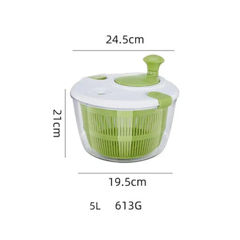 Salad Spinner Dryer Vegetable Fruit Food Dehydrator Quick Drying Multifunctio Manual Kitchen Household Vegetable Dehydrator Design & Casa 