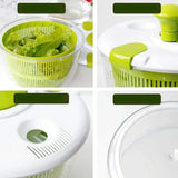 Salad Spinner Dryer Vegetable Fruit Food Dehydrator Quick Drying Multifunctio Manual Kitchen Household Vegetable Dehydrator Design & Casa 