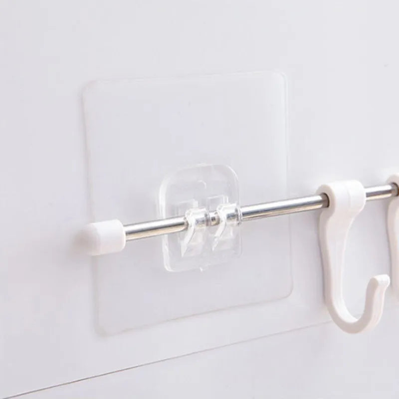 Seamless Adhesive Hooks Transparent Home Acrylic Strong Self Adhesive Hooks Bathroom Kitchen Claw Buckle Hanger Wall Hang Shelf Design & Casa 