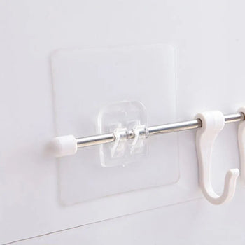 Seamless Adhesive Hooks Transparent Home Acrylic Strong Self Adhesive Hooks Bathroom Kitchen Claw Buckle Hanger Wall Hang Shelf Design & Casa 