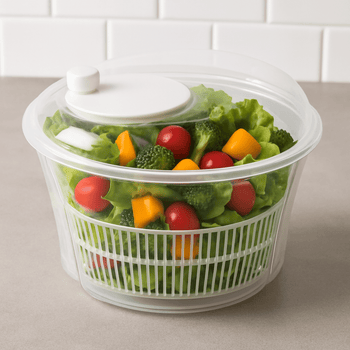 Secador de Salada e Folhas com Manivela Giratória – 4,5 Litros Coleção Cozinha> Utensílios- Secador de Salada e Folhas com Manivela Giratória – 4,5 Litros Design & Casa 