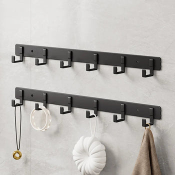 Space Aluminum Black Hook Bathroom Towel Hook Living Room Door Back Clothes Hook Simple Black Storage Hook To Save Space Design & Casa 