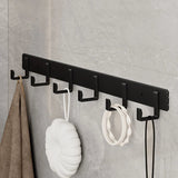 Space Aluminum Black Hook Bathroom Towel Hook Living Room Door Back Clothes Hook Simple Black Storage Hook To Save Space Design & Casa 