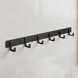 Space Aluminum Black Hook Bathroom Towel Hook Living Room Door Back Clothes Hook Simple Black Storage Hook To Save Space Design & Casa 