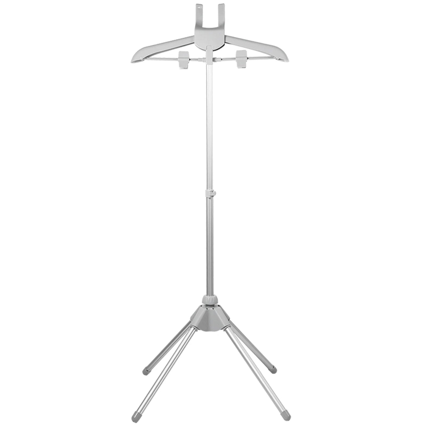 Steamer Stand Telescopic Garment Steamer Rack Height Adjustable Garment Foldable Standing Garment Hanger for Steaming Clothes Design & Casa Gray 