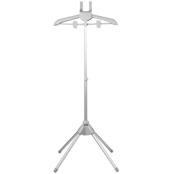 Steamer Stand Telescopic Garment Steamer Rack Height Adjustable Garment Foldable Standing Garment Hanger for Steaming Clothes Design & Casa Gray 