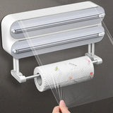 Suporte De Parede Para Papel Filme Com Cortador Coleção Cozinha - Suporte De Parede Para Papel Filme Com Cortador LightHousi 