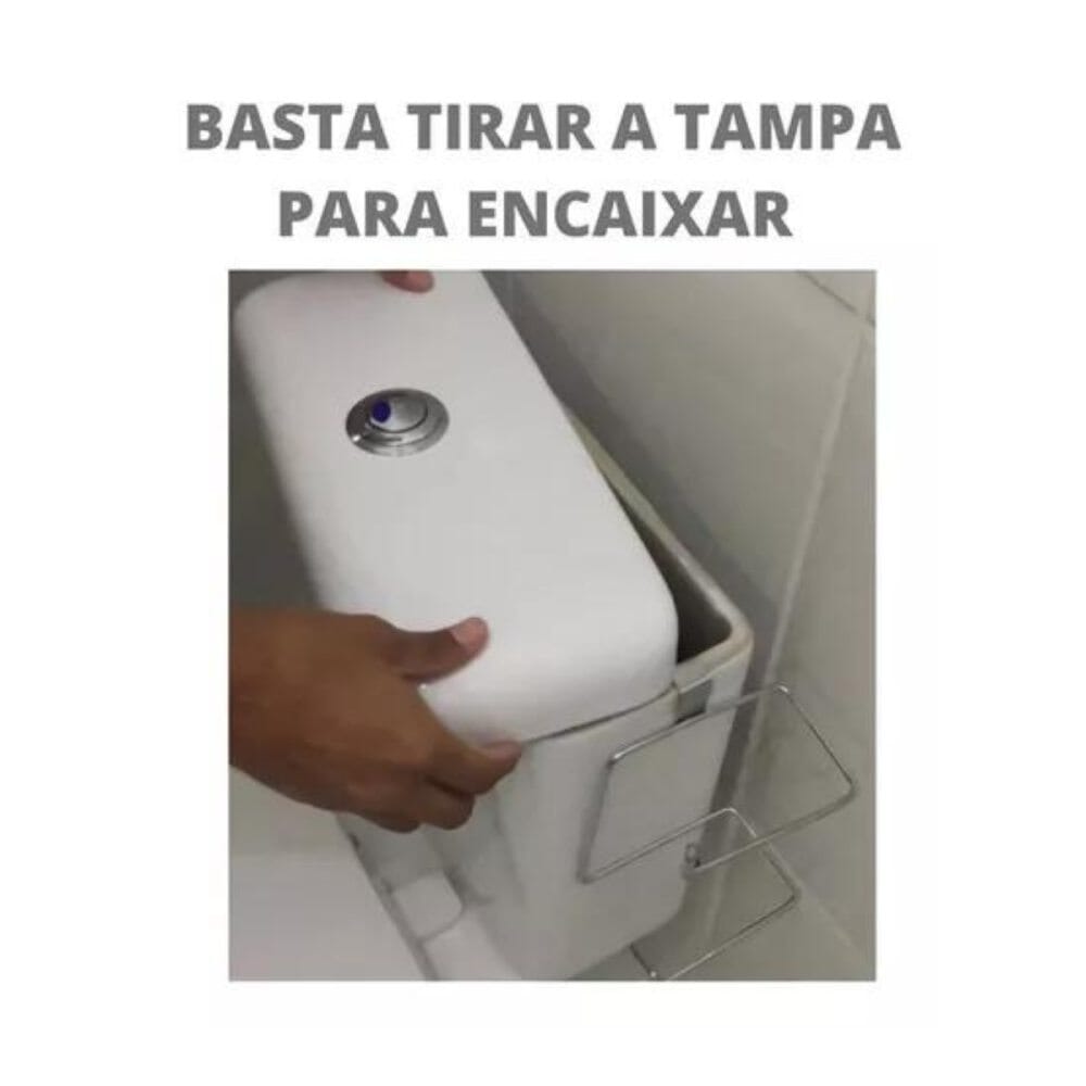 Suporte Para Papel Higiênico para Caixa Acoplada Suporte Para Papel Higiênico para Caixa Acoplada Design & Casa 