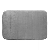 Tapete Antiderrapante para Banheiro Cinza 60x40cm Coleção Tapete Banheiro- Tapete Antiderrapante para Banheiro Cinza 60x40cm Design & Casa 