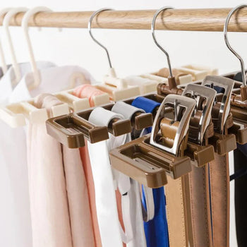 Tie Belt Hanger Wardrobe Belt Rotating Organizer Rack Multifuctional Scarf Hanger Home Closet Storage Holder Accessories Design & Casa 