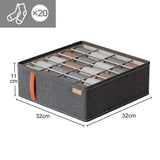 Underwear Socks Bra Storage Box Cabinet Drawer Organizer Storage Multifunctional Clothes Arrange Household Classified Storage Design & Casa 1pc 20 grid 