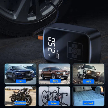 Wireless Car Air Compressor Electric Tire Inflator Pump for Motorcycle Bicycle Boat AUTO Tyre Balls Design & Casa 