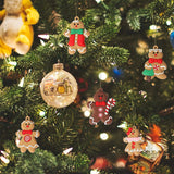 12pcs Gingerbread Man Ornaments for Christmas Tree Assorted Plastic and for Christmas Tree Hanging Decorations Design & Casa 