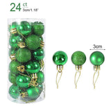 1box Christmas Balls Christmas Tree Ornaments Ball Xmas Hanging Tree Pendants Home Party Decor 2023 New Year Gift Noel Navidad Design & Casa 24pcs green as picture 