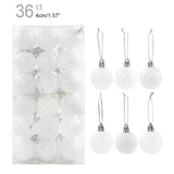 1box Christmas Balls Christmas Tree Ornaments Ball Xmas Hanging Tree Pendants Home Party Decor 2023 New Year Gift Noel Navidad Design & Casa 36pcs white as picture 