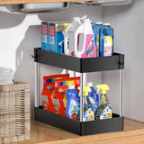 2 Tier Under Sink Storage Organizer Multipurpose Rack Bathroom Kitchen Organizer Storage Multipurpose Holder Rack for Kitchen Design & Casa 