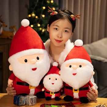 23-50CM Cute Santa Claus Snowman Elk Granny Plush Toys Christmas Decor Dolls Stuffed Soft for Baby Kids Gift Design & Casa 