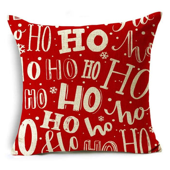 Christmas Series Pillowcases Christmas Elements Printed Red Festive Holiday Gifts Home Decor Pillowcase 40*40cm/45*45cm/50*50cm Design & Casa 12 400mm*400mm 