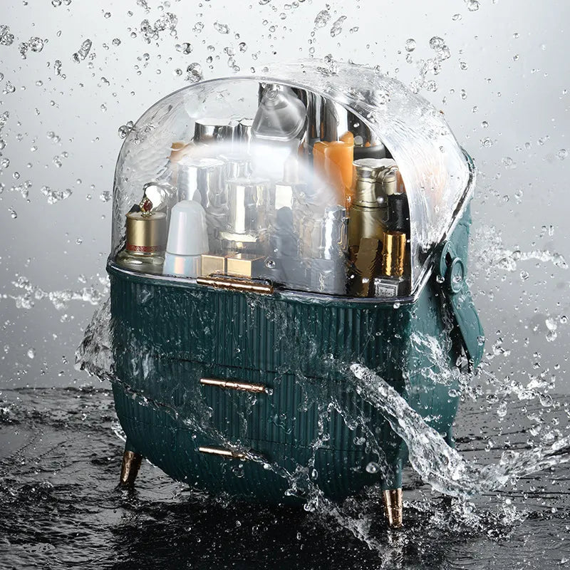 Cosmetic Storage Box Bathroom Big Capacity Waterproof Dustproof Jewelry Makeup Organizer Home Skin Care Make Up Storage Drawer Design & Casa 