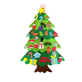 DIY Felt Christmas Tree Christmas Decoration for Home Navidad 2022 New Year Christmas Ornaments Santa Claus Xmas Kids Gifts Design & Casa 