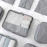 Kit de Bolsa Organizadora de Mala Para Viagem Kit de Bolsas Organizadoras á Prova D'água (+3 de Brinde) Minha loja 
