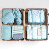 Kit de Bolsa Organizadora de Mala Para Viagem Kit de Bolsas Organizadoras á Prova D'água (+3 de Brinde) Minha loja 