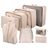 Kit de Bolsa Organizadora de Mala Para Viagem Kit de Bolsas Organizadoras á Prova D'água (+3 de Brinde) Minha loja 