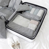 Kit de Bolsa Organizadora de Mala Para Viagem Kit de Bolsas Organizadoras á Prova D'água (+3 de Brinde) Minha loja 