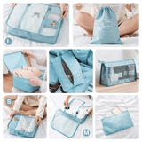 Kit de Bolsa Organizadora de Mala Para Viagem Kit de Bolsas Organizadoras á Prova D'água (+3 de Brinde) Minha loja 