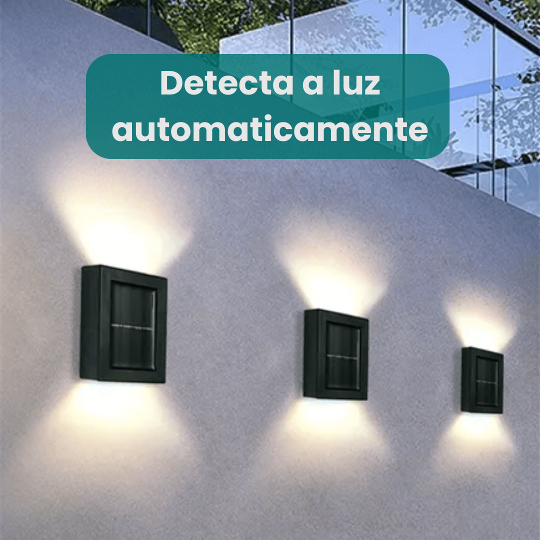 Kit Luminárias LED Recarregáveis com Luz Solar Design & Casa 