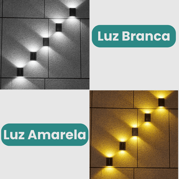 Kit Luminárias LED Recarregáveis com Luz Solar Design & Casa 