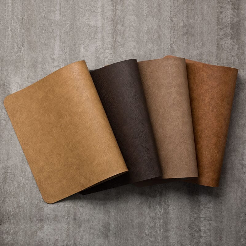 Light Luxury Solid Leather Placemat Coffee Brown PU Table Mat Waterproof Oilproof Heat-Insulated Plate Bowl Pad Table Decor 0 Minha loja 