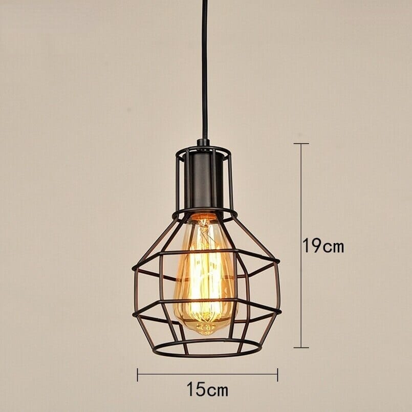 Luminária Pendente Metálica Bancada Industrial Retrô Pendente 10 - Luminária Pendente Metálica Bancada Industrial Retrô Minha loja 