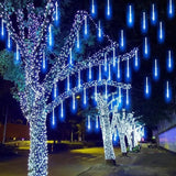 Luzes de Natal Chuva de Meteoro LED Á Prova D'água Natal 18 - Luzes de Natal Chuva de Meteoro LED Á Prova D'água Design & Casa 