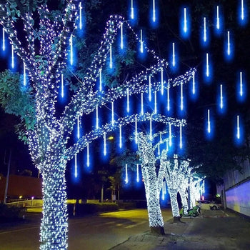 Luzes de Natal Chuva de Meteoro LED Á Prova D'água Natal 18 - Luzes de Natal Chuva de Meteoro LED Á Prova D'água Design & Casa 