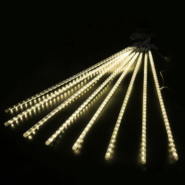 Luzes de Natal Chuva de Meteoro LED Á Prova D'água Natal 18 - Luzes de Natal Chuva de Meteoro LED Á Prova D'água Design & Casa 