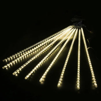 Luzes de Natal Chuva de Meteoro LED Á Prova D'água Natal 18 - Luzes de Natal Chuva de Meteoro LED Á Prova D'água Design & Casa 