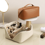 Necessaire Feminina Porta Maquiagem Organizadora com Divisórias Grande Capacidade Organização 02 - Necessaire Feminina Porta Maquiagem Organizadora com Divisórias Grande Capacidade Design & Casa Caramelo 