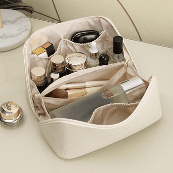 Necessaire Feminina Porta Maquiagem Organizadora com Divisórias Grande Capacidade Organização 02 - Necessaire Feminina Porta Maquiagem Organizadora com Divisórias Grande Capacidade Design & Casa 