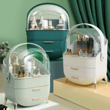 Porta Cosméticos e Organizador de Maquiagem Design & Casa Verde Claro 