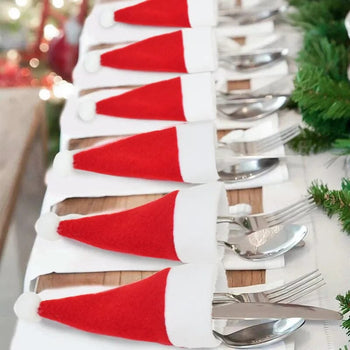 Porta Talheres Decoração Mesa Posta de Natal Natal 24 - Porta Talheres Decoração Mesa Posta de Natal Design & Casa 20pcs 