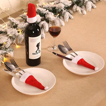 Porta Talheres Decoração Mesa Posta de Natal Natal 24 - Porta Talheres Decoração Mesa Posta de Natal Design & Casa 
