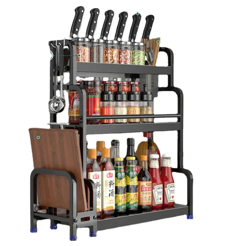Prateleira para Cozinha em Aço Inox - 3 Andares Upsell Cozinha 12 - Prateleira para Cozinha em Aço Inox Design & Casa 